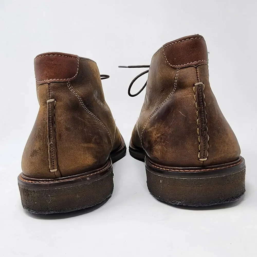 Johnston & Murphy Copeland Chukka Boots Men 11.5M Brown Oiled Leather 25-1870